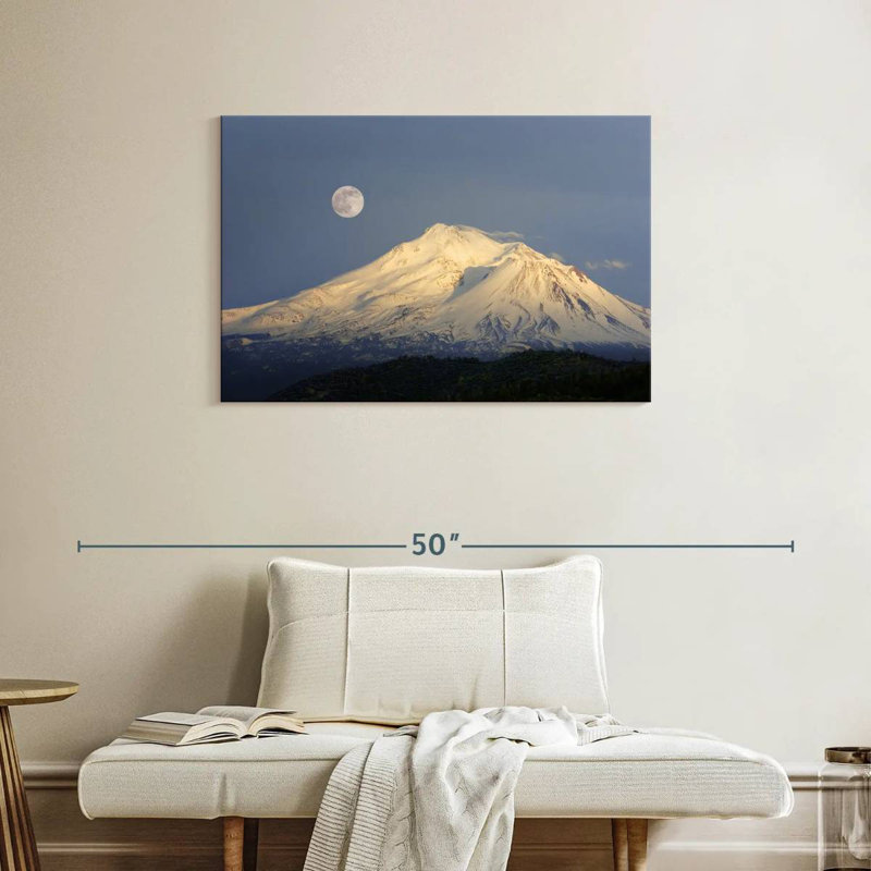 Alvord Mont Shasta nuit de lune, H 24 po x l 36 po