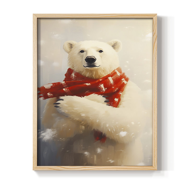 «Christmas Holiday Art», série 2-Cxxxi, reproduction encadrée - bois massif, Naturel, H 15 po x l 12 po