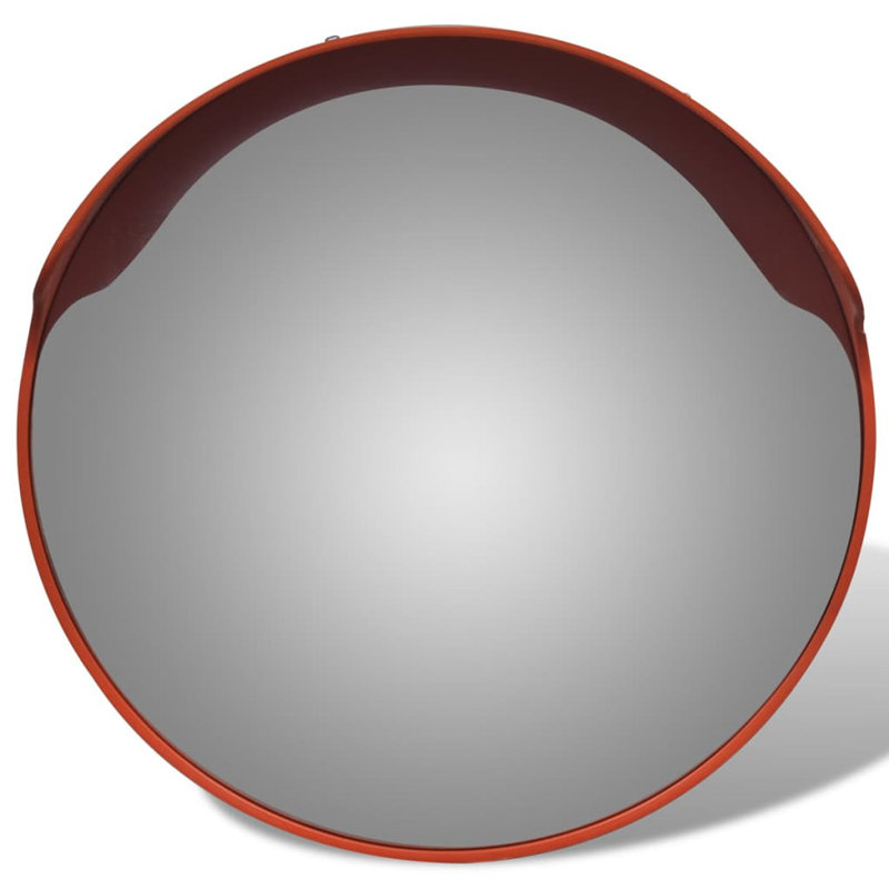 Miroir d'extérieur Convex, 17 17,7 po, Orange