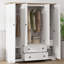Armoire penderie 4 portes avec 2 tiroirs-436873600