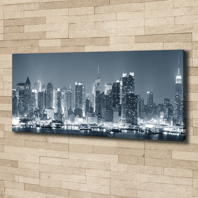 Manhattan New York - Wrapped Canvas Print