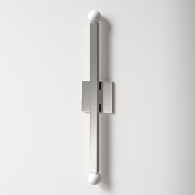 Peary 2 Light Steel Dimmable Wallchiere