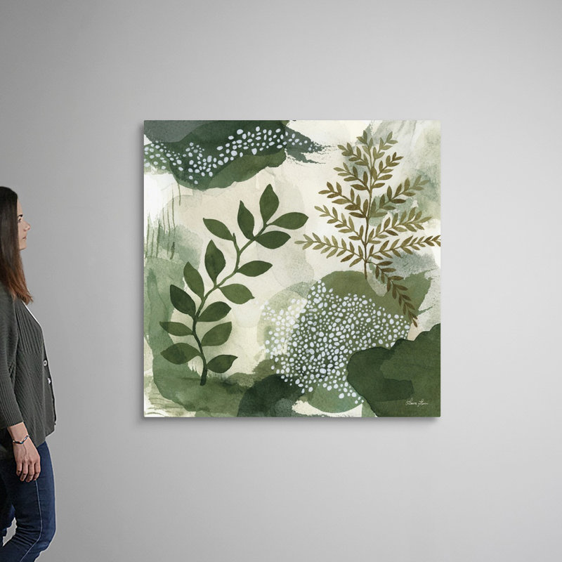 Art mural sur toile Woodland Walk I, H 48 po x l 48 po, Toile tendue