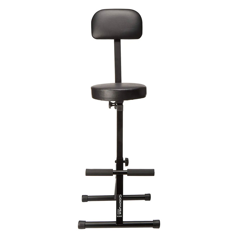 Backed Adjustable Height Active Stool with Removable Casters/Wheels