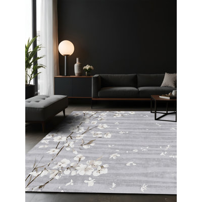 Silky Soft Plush Blue Area Rug