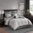 8 Piece Jacquard Comforter Set Silver/Silver
