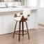 Tabouret de comptoir pivotant avec structure en bois Youngstown-123200776