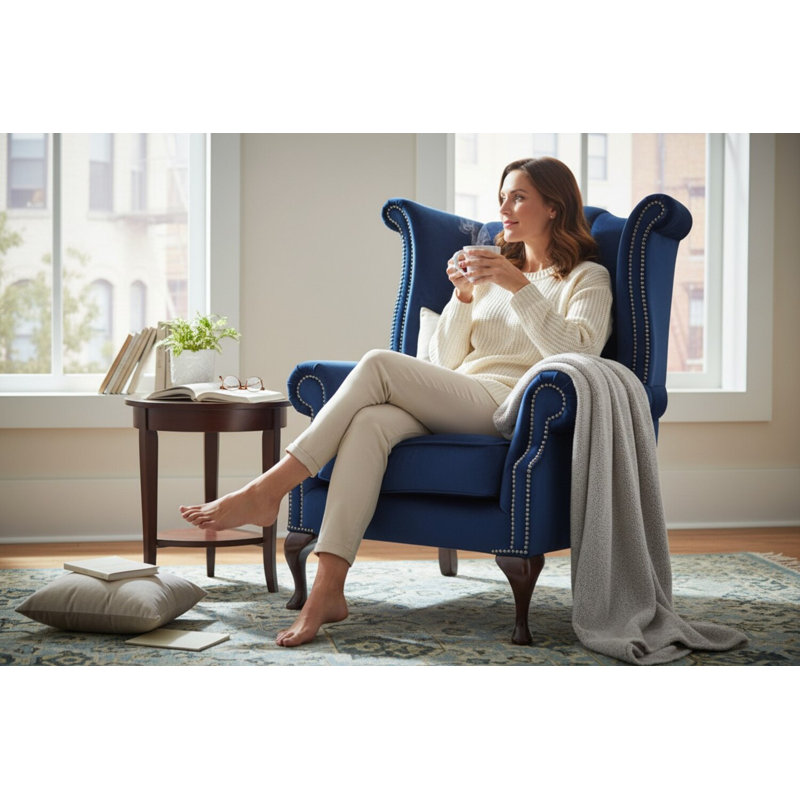 Upholstered Wingback Chair