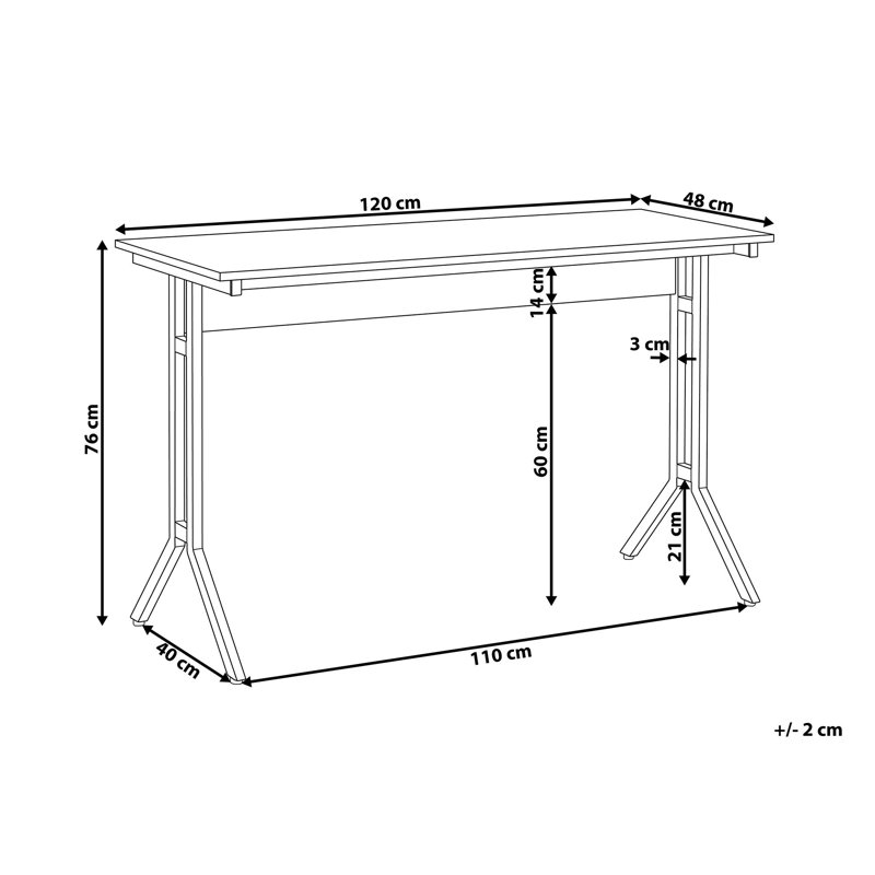 Silkberry Metal Base Computer Desk