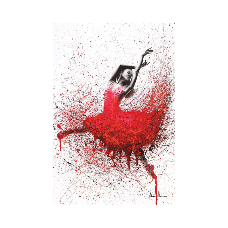 Passionate Love Dance by Ashvin Harrison - Print on Canvas, 66.04 cm H x 45.72 cm W x 1.91 cm D, Wrapped Canvas