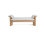 Katelyn White Oak Bench