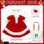 Ensemble de présentation de Mme Claus Porch Goose avec cape, chapeau et sac