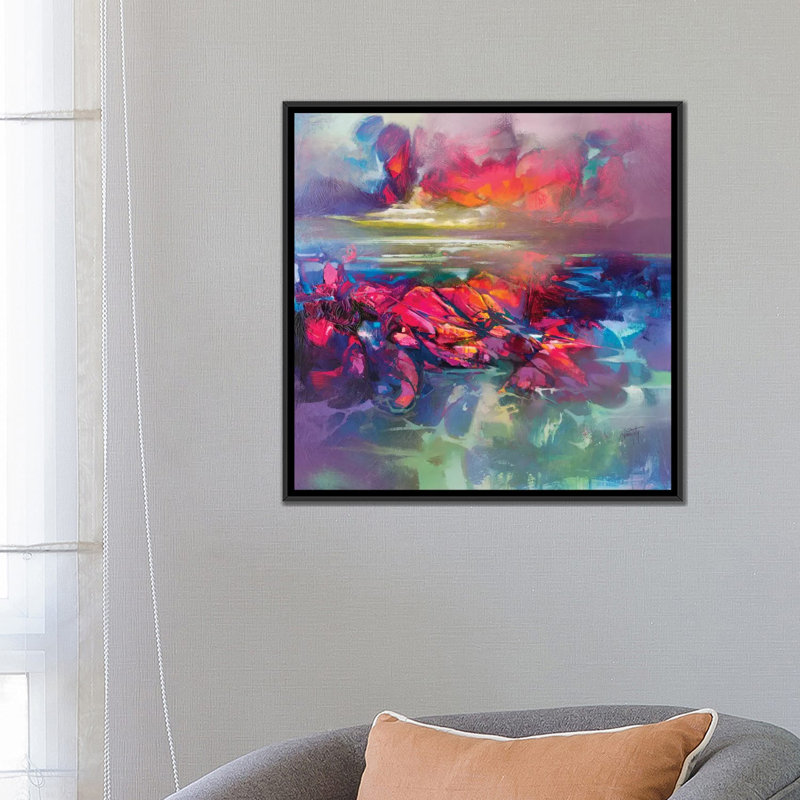 «Under the Surface» par Scott Naismith - reproduction d'art, Toile avec cadre noir, Aucun mat, H 26 po x l 26 po x P 1,5 po