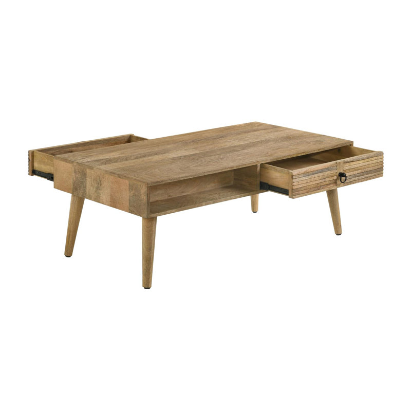 Dkhari Solid Wood Top Coffee Table