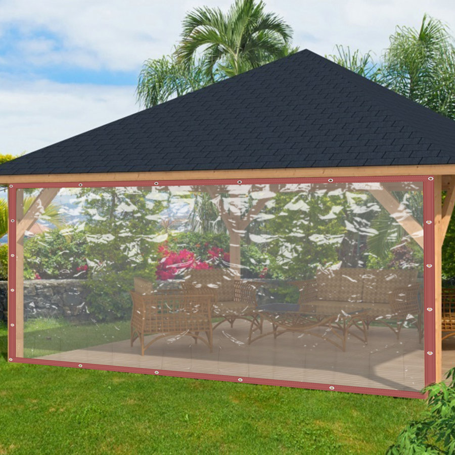 Outdoor Waterproof Clear Awning Canopy Patio Enclosure PVC Curtain