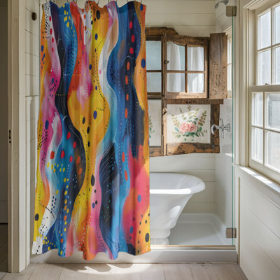 Motif spirituel - Rideau de douche Premium