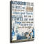 Affiche de salle de bain bleue-129131581