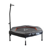 Teamson By Crowntec 50" Red Hexagonal Trampoline With Handlebar