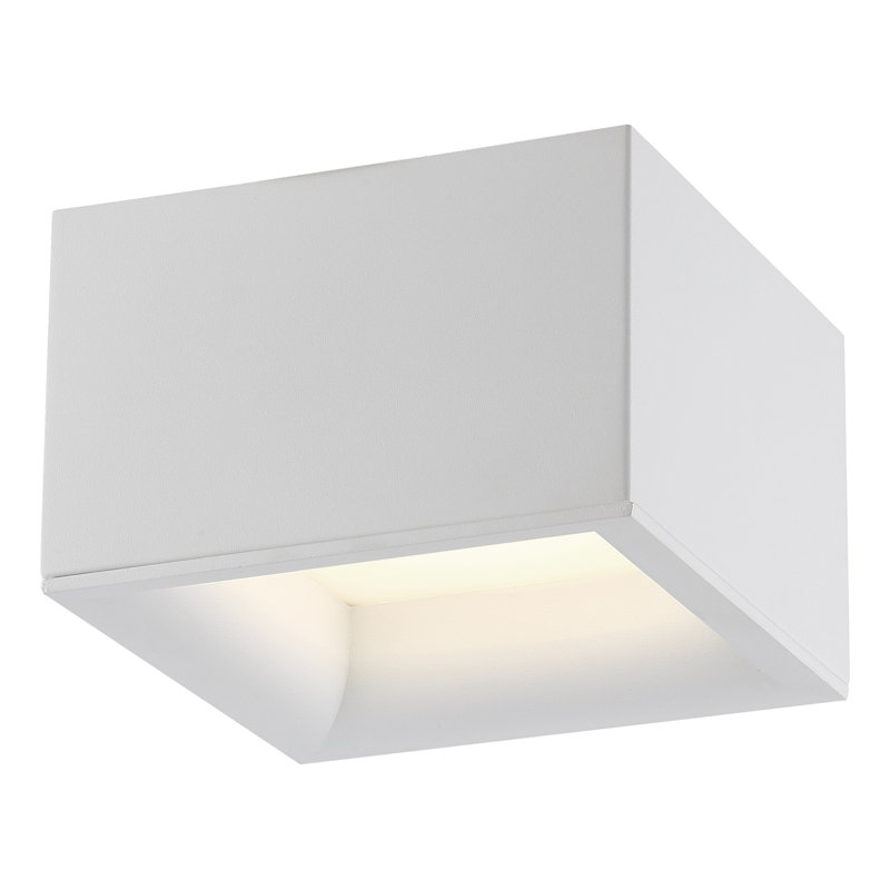 Plafonnier encastré à DEL 1 lumière 7,25 po Mc DOUENEN, Blanc