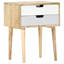 Valle 47cm W Solid Wood Bedside Table