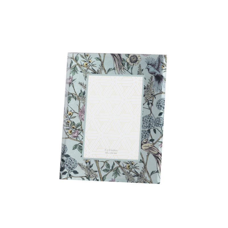 Foil Printing Glass Photoframe, 23 cm H x 18 cm W x 2 cm D