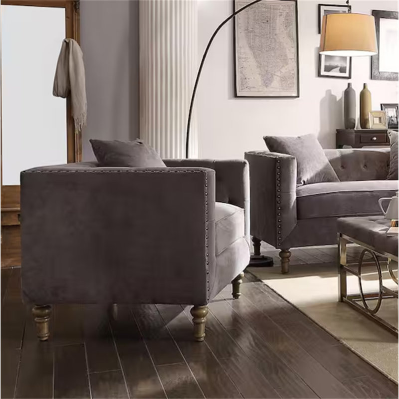 Chaise en velours Sidonia