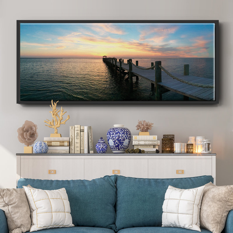 Dockside, reproduction d'art sur toile, Noir, H 24 po x l 60 po x P 1,5 po