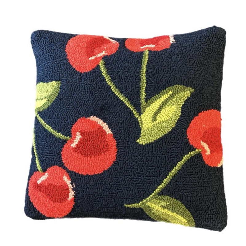 Coussin Cherry Toss Indigo taille 18 x 18