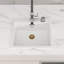 Évier de cuisine 25 po à cuve simple en quartz encastré