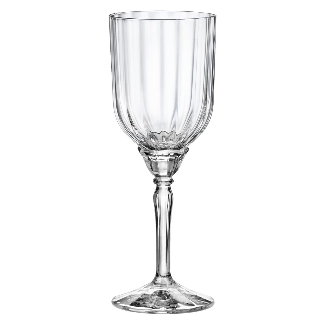 6X Florian Glass Transparent Goblet Transparent Base For Cocktail 24.5Cl - Image 4
