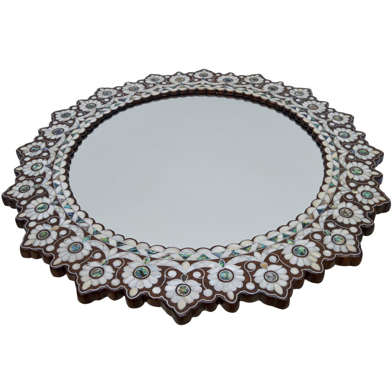Syrian Sunburst Solid Wood Mirror