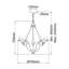 Augill 6 - Light Waggon Wheel Chandelier