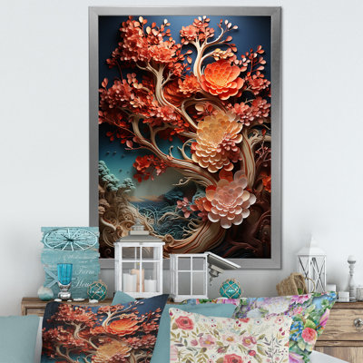 Coral Tree Harmony, reproduction d'art sur toile