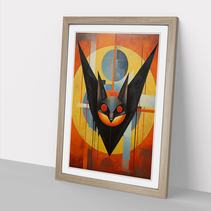 Single Picture Frame Print on Wood, 34cm H x 25cm W, Oak Framed