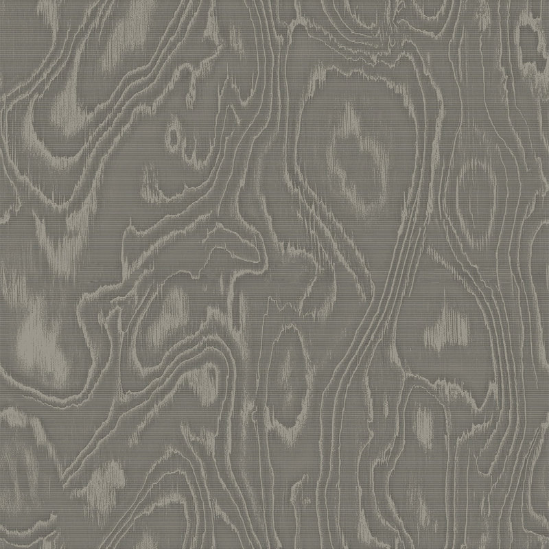 Burlwood - Papier peint gris et bois brun, Paper
