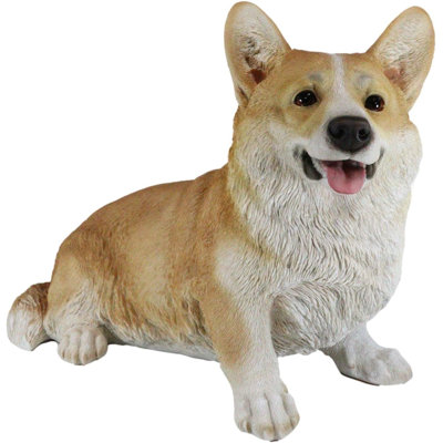 Statue de chiot Pembroke Welsh Corgi Gladstone