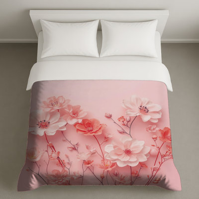Pink Cherry Blossoms Duvet Covers