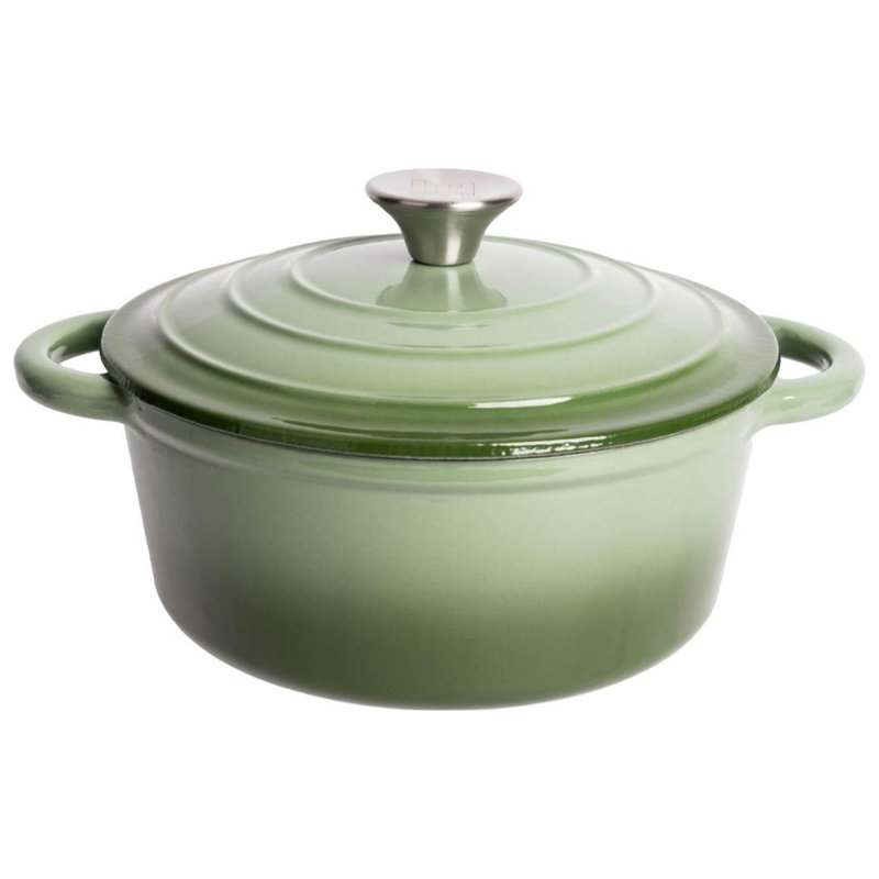 Cocotte ronde en fonte émaillée Lexi Home, 2,8 pte, Vert