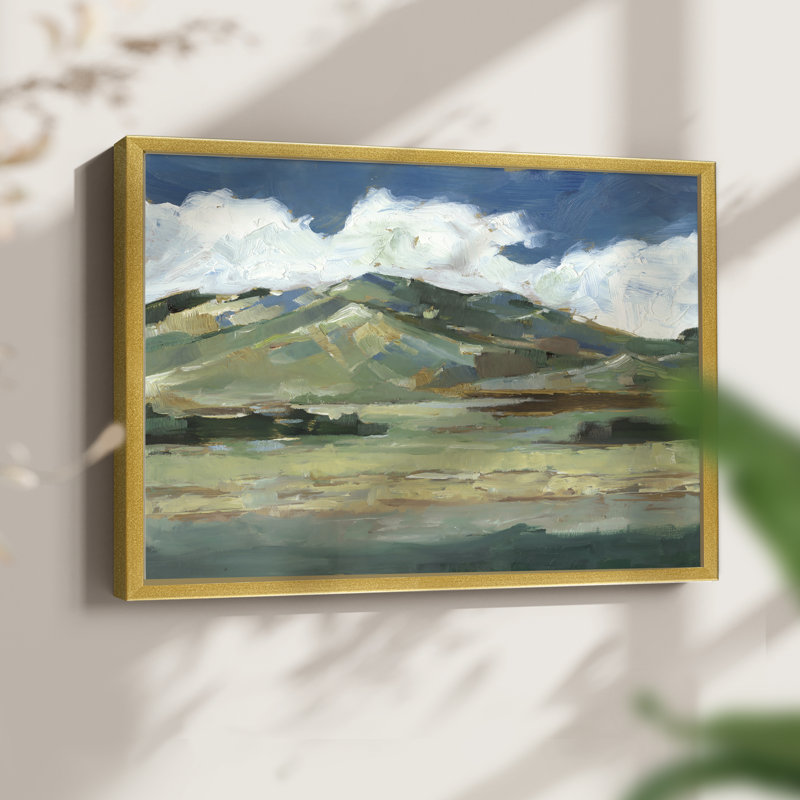 Western Sky II - reproduction encadrée, H 8 po x l 10 po, Or