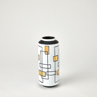 Sgraffito Handmade Ceramic Table Vase