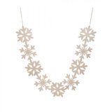 Cream Felt Snowflake Garland