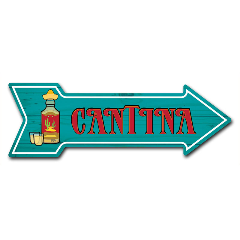 Decal-999925_Cantina, décalque de flèche amusant 24 po de large, H 12 po x l 36 po x P 1 po