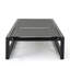 Chaise longue (2) - Maille respirante, aluminium, assise en mailles de patio moderne et solide, solide
