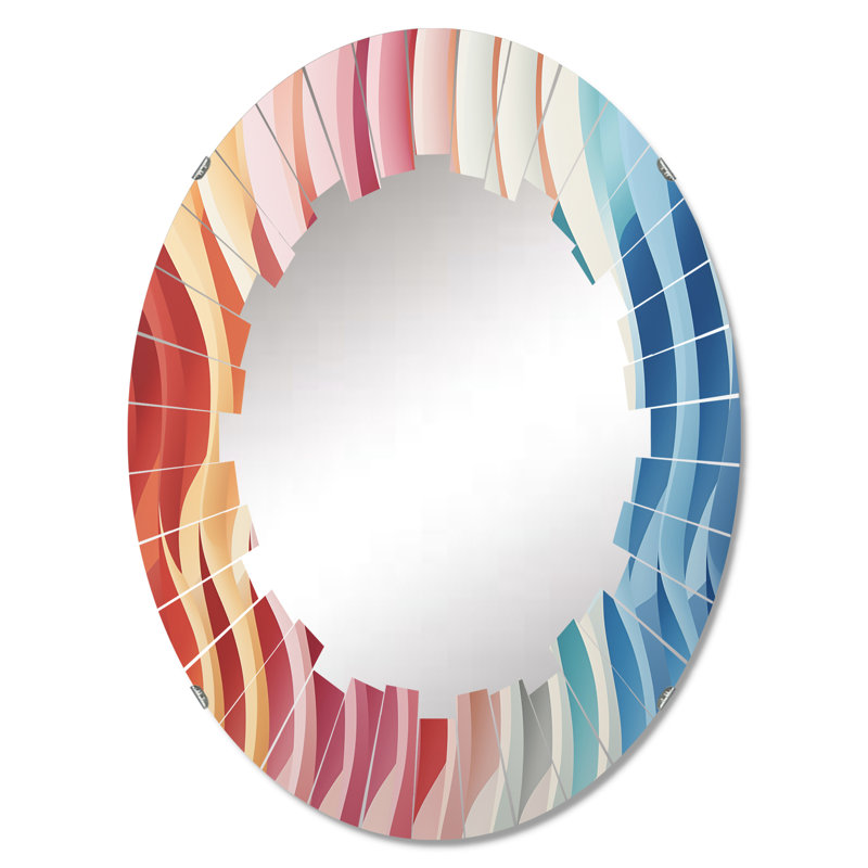 Meraud - Miroir mural moderne ovale, 30 po x 20 po