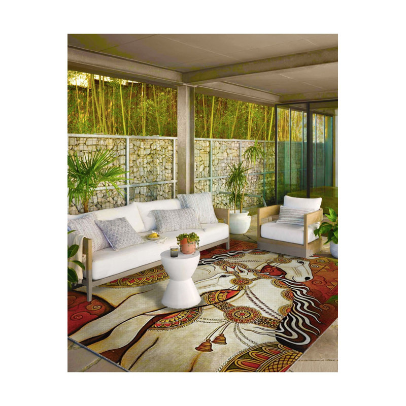 Tapis tissé à la machine, Sous-tapis carré 3 pi 3 po inclus