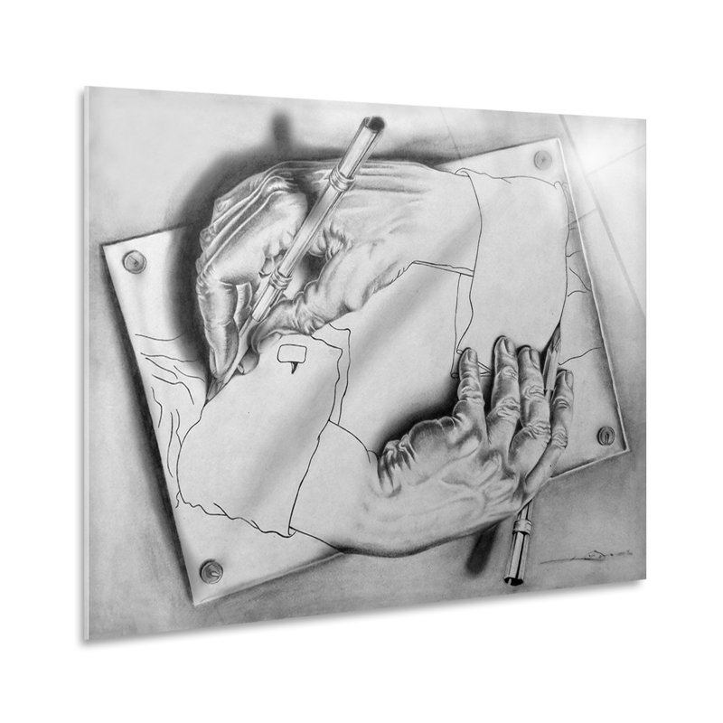 Hands - No Frame Print, Plastic/Acrylic, 70cm H x 100cm W