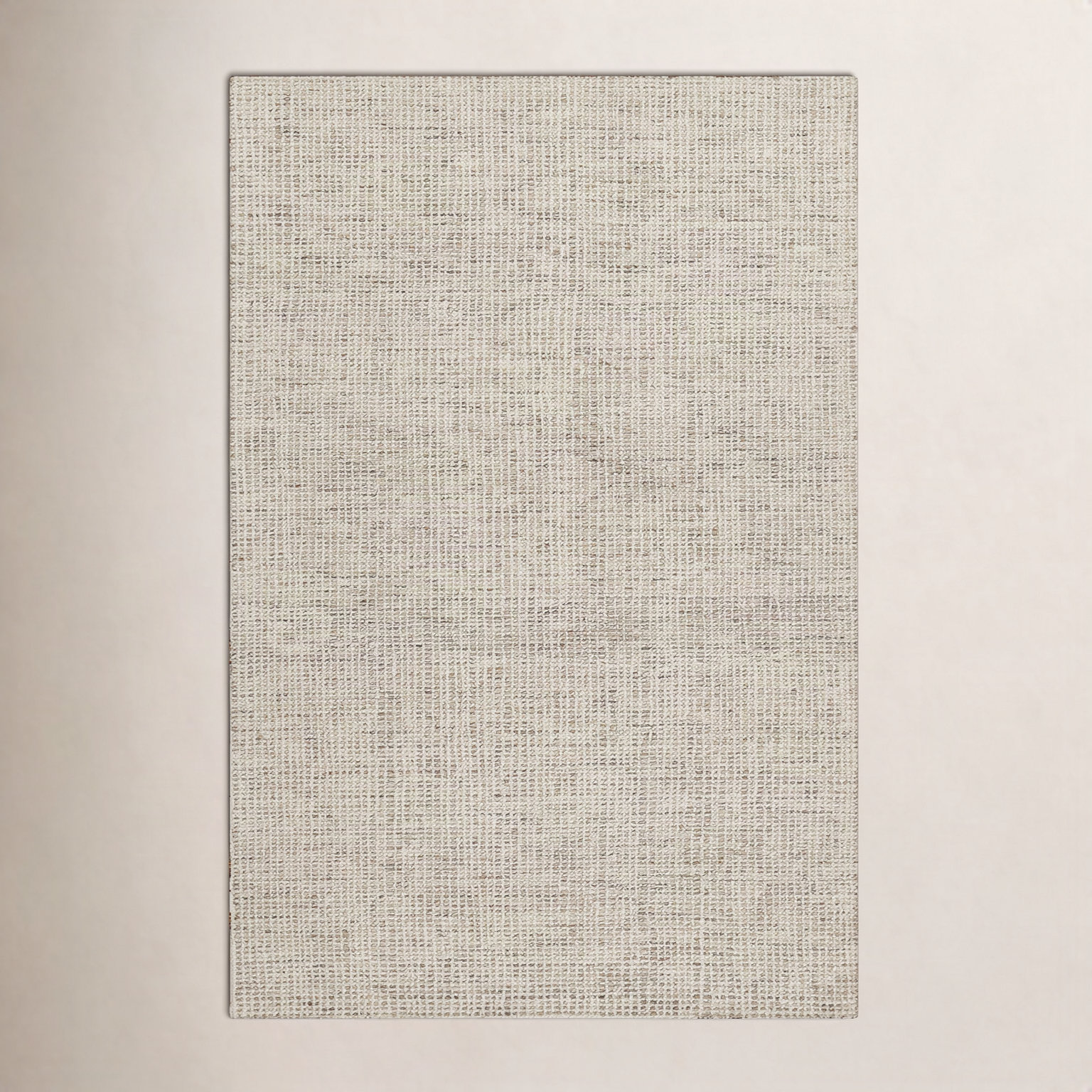 Reanne Gray Ivory Hand-Tufted Wool Rug, Rectangle 7'10" x 9'10"