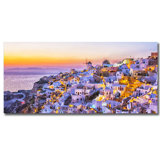 Santorini At Sundown Print