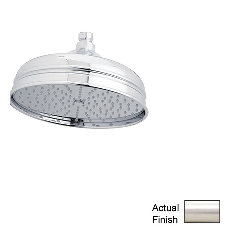 Bordano Raincan Shower Head, Satin Nickel