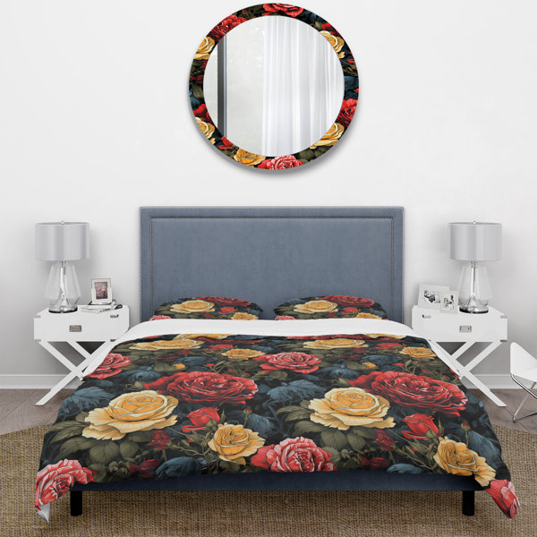 East Urban Home Pavati Floral Duvet Cover Set | Wayfair